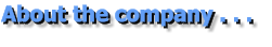 About the company . . .